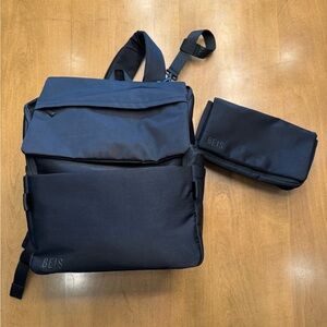 BEIS Black Diaper Bag Backpack